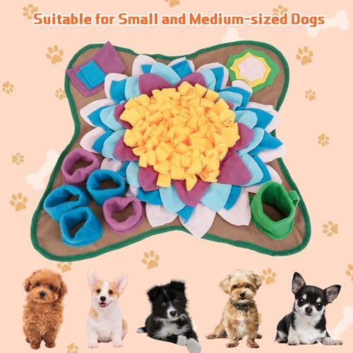 Yummy Sam Snuffle Mat for Small Medium Dogs Nose Smell Training, Grey