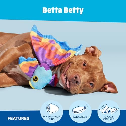 BarkBox Betta Betty Dog Toy - Toy for Extra Small to Medium Dogs