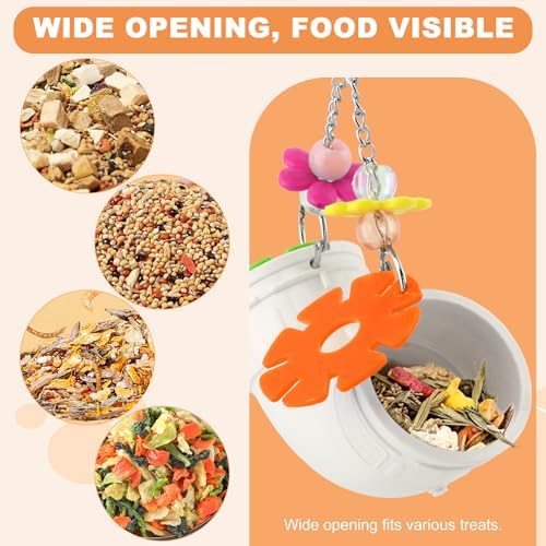 Rat Enrichment Toys, Interactive Foraging & Slow Feeder Toy with Hanging Design, Adjustable Mental Stimulation Puzzle for Rats, Hamsters, Parakeets, Preven ts Boredom