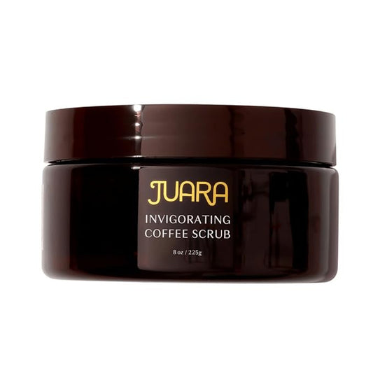 JUARA - Invigorating Coffee Scrub | Smooth Rough Skin | Body Exfoliator | Chocolate, Espresso Scent | Hydrating Polish | Rejuvenating Cleanse | Cruelty Free, Paraben, Sulfate Free, Vegetarian | 8 oz