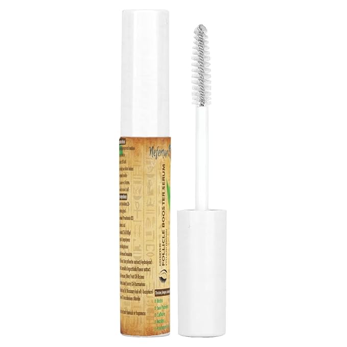 Nefertari Eye Lash Serum for Eyelash Growth: Advanced Formula to Boost Naturally Longer Fuller and Thicker Looking Lashes - Vegan & Cruelty-Free for Sensitive Eyes 8mL