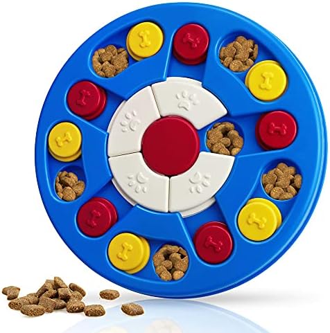 Joansan Dog Puzzle Toy, Interactive Dog Game, Mentally Stimulating Treat Dispenser for Large Dogs, Food Grade Material, Sequential Skills, Portable | Treat Dispenser & Slow Feeder for Small Medium & Large Dog Treat Training (Higher Level 2-3)