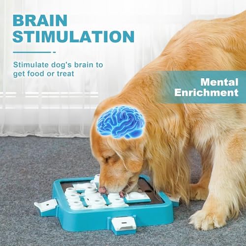 Aluckmao Dog Puzzle Toy Large Size - Adjustable Levels Food & Treat Game