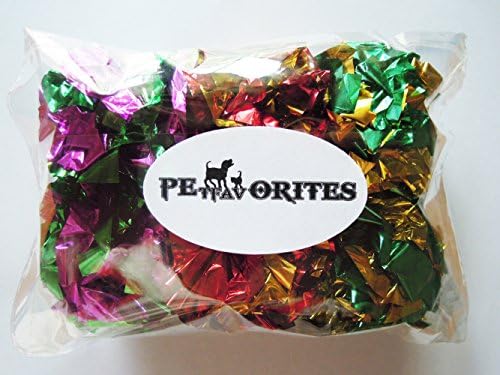 Original Mylar Crinkle Balls Cat Toys - 6 Pack