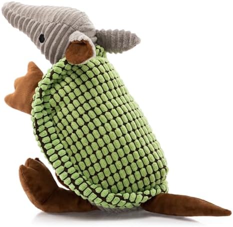 Hollypet Armadillo Squeaky Dog Toys for Medium Large Dogs, 14"