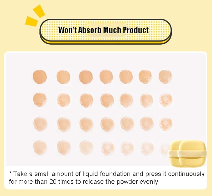 Makeup Blenders & Sponges 3PCS Air Cushion Makeup Sponges Universal Premium Beauty Square Powder Sponge for All Skin Kinds