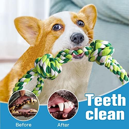 UPSKY 2 Pack Dog Rope Toys, Heavy Duty Dog Chew Toy for Aggressive Chewers