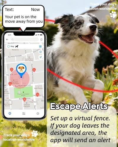 GPS Dog Tracker with Live Tracking & Virtual Fence Alerts