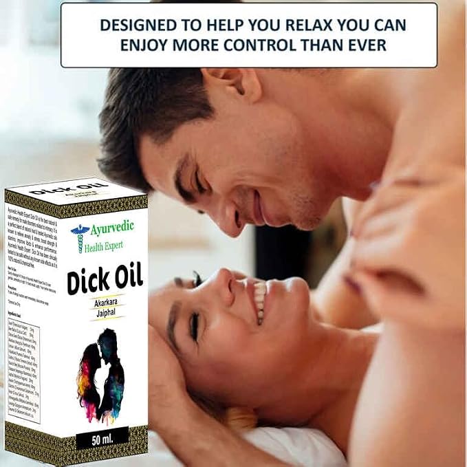 Dick Ayurvedic Sexual Oil – Herbal Aphrodisiac for Energy, Passion & Vitality – Natural Libido Enhancer Sex-Sexual Massage (Oil 50 Ml Pack of 1) 1.6oz