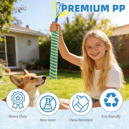 Snuffle Ball for Dogs, Interactive Dog Puzzle Toy for Smart Dogs Treat Dispensing, Durable Tug Of War Dog Chew Toys for Small Medium Large Dogs, Multi-Functional Floating Pool Pet Toys Indoor Outdoor