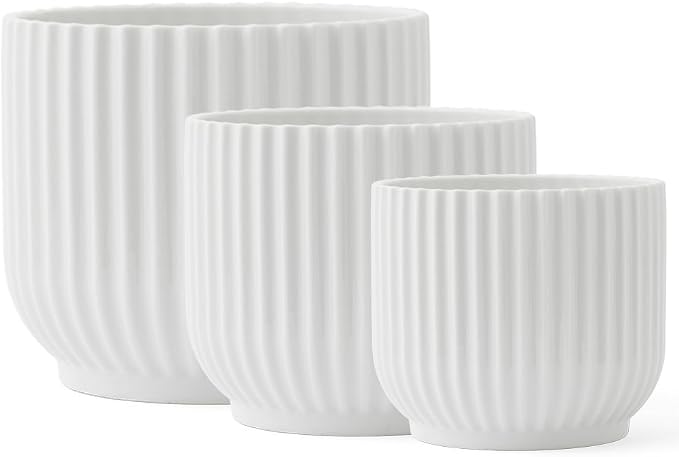 Lyngby Porcelaen Flowerpot | White Porcelain | 5.7 Inches