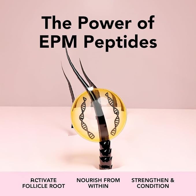 Mascara Bond (4ml) Volumizing & Lengthening Mascara with Peptide Growth Complex for Long Lashes - No Clump, No Glue with Lash Growth Serum - Enhance Volume, Definition, and Strength for Fuller Lashes