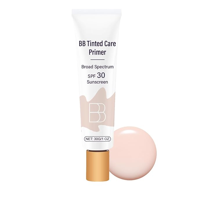 BB Blur Cream Tinted Moisturizer With Spf, Tinted Care Primer Liquid Foundation Cream (01# Ivory)