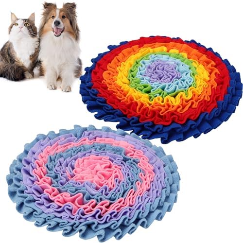 2 Pcs Snuffle Mat for Dogs, Pet Slow Feeding Mats
