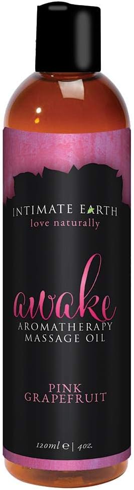 Intimate Earth Awake Massage Oil 4oz