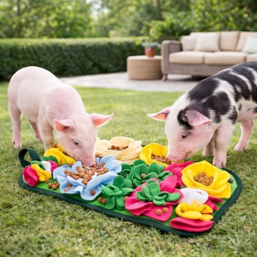 HIHITE Pig Enrichment Toys, Mini Pig Foraging Mat