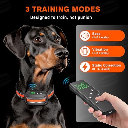 2 in1 Wireless Dog Fence System, 3 Modes, IPX7, GPS Collar with Remote