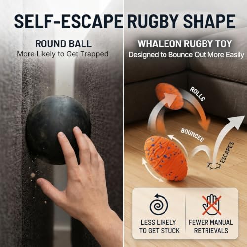 Interactive Dog Ball for Medium & Large Dogs, E-TPU Football Toy