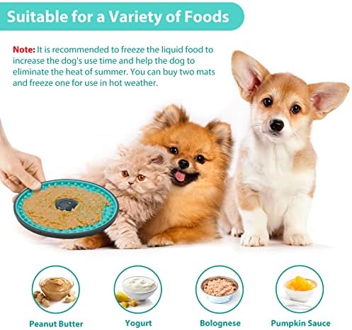 Lick Mat for Dogs Crate Lick Pad Slow Feeder for Crate Training