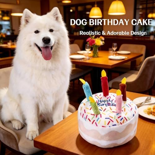Birthday Cake Squeak Toys, 1 Pcs