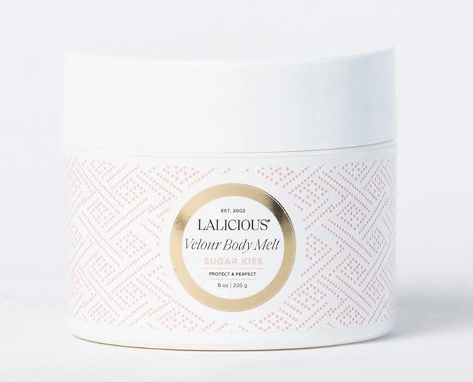 LaLicious Sugar Kiss® Velour Body Melt for Dry Skin, Fast-Absorbing Non-Greasy Moisturizer, Balm-to-Oil Hydration with Coconut & Macadamia Oil, After-Shower Care, Multi-Use Shave Balm, 8 oz
