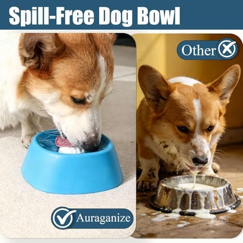 Slow Feeder Dog Lick Bowl with Rolling Ball, Dog Enrichment Toy
