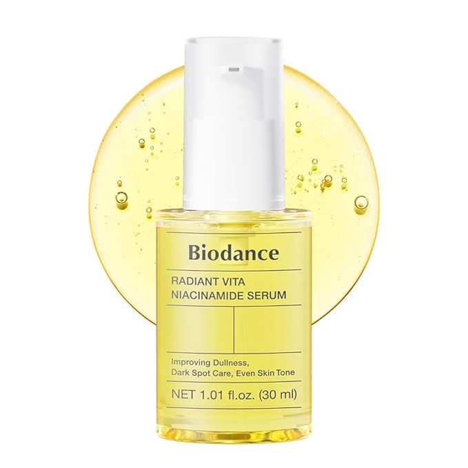 BIODANCE Radiant Vita Niacinamide Serum, for Even Tone Dark Spot Care with Vitamin C, Hydrating for Sensitive Skin, Filter Glow Serum, Korean Skin Care, Valentines Day Gifts for Her | 1.01 floz x 1 ea