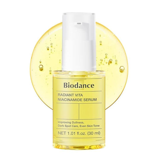BIODANCE Radiant Vita Niacinamide Serum, for Even Tone Dark Spot Care with Vitamin C, Hydrating for Sensitive Skin, Filter Glow Serum, Korean Skin Care, Valentines Day Gifts for Her | 1.01 floz x 1 ea