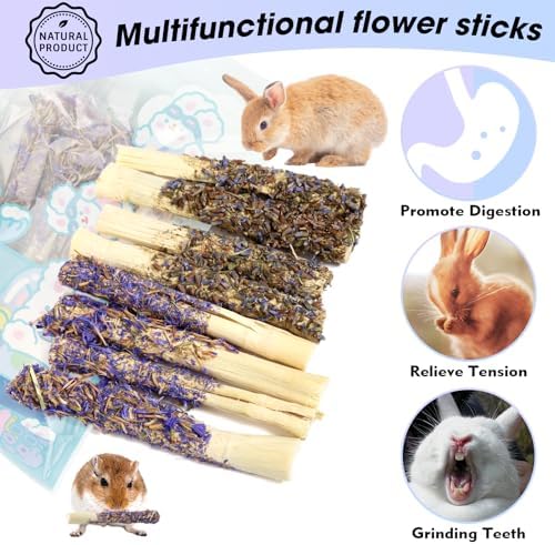 Abizoo Bunny Chew Sticks, Natural Sweet Bamboo