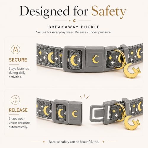 Breakaway Cat Collar with Bell for Kittens & Cats