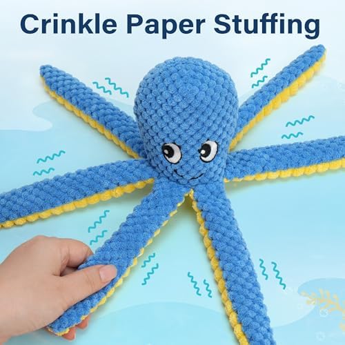 Prime Pets Dog Toys, 5 Pack, Plush Crinkle Squeaky Dog Toys, Durable Stuffed Pet Toy for Small Medium Large Breeds, Puppy Chew Toy, Dog Birthday Gifts