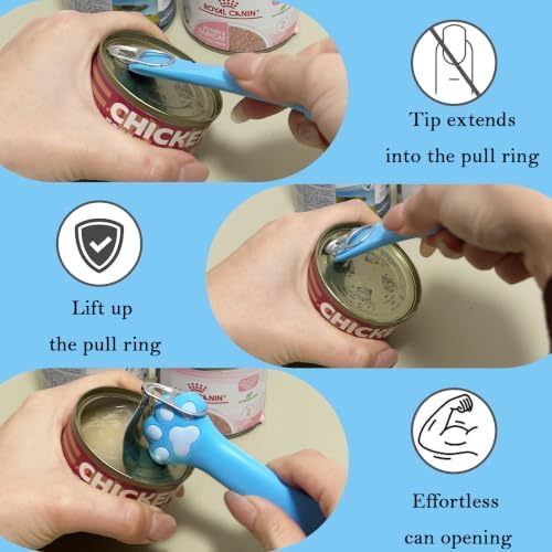 6PCS Set Cat Treat Spoon Squeeze,Can Lids, Opener Spatula and Spoon