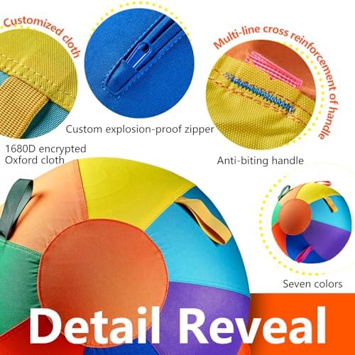 Herding Ball for Dogs, 22" XL Outdoor Dog Balls for Medium Large Breeds