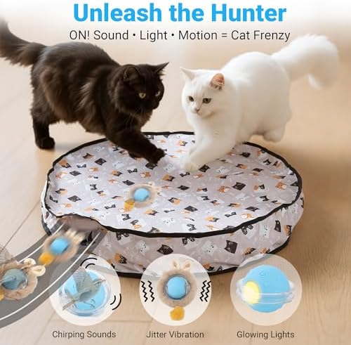Cat Toys for Indoor Cats, Interactive Cat Toy for Adult Cats