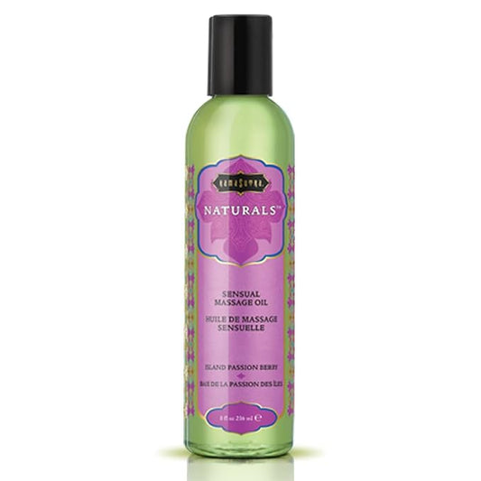 Kama Sutra Naturals Massage Oil Island Passion Berry, 8 Fluid Ounce