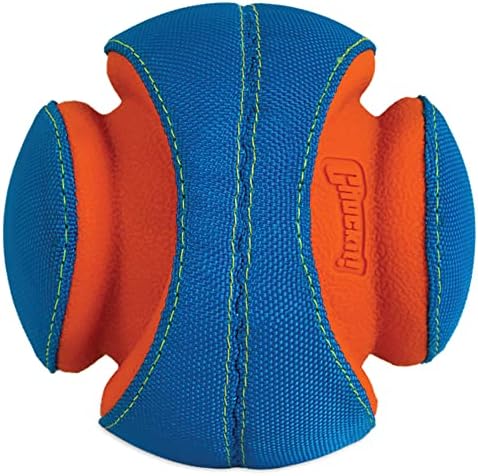 ChuckIt! Kick Fetch Dog Toy Ball With Giggle Sounds, Small
