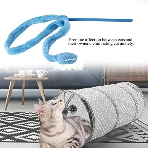 Cat Toy Snake, Serpentine Mint Cat Teasing Stick Enhance Bond With Cats