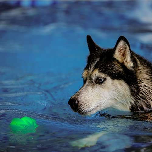 Nite Ize GlowStreak Wild LED Ball, Bouncy Motion Activated Light Up Dog Ball for High Energy Dogs, Disc-O