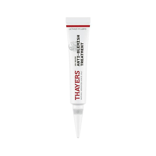 THAYERS Rapid Acne Treatment with 10% Sulfur, Sulfur Acne Treatment with Niacinamide and Glycolic Acid, Soothing and Non-Stripping Skin Care, 0.68 Fl Oz