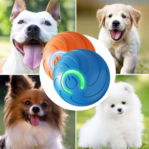 Valentines Day Gifts Smart Jumping Ball Toy for Cats, Dura-Spin Electric Cat Ball, Interactive Cat Toys for Indoor Cats
