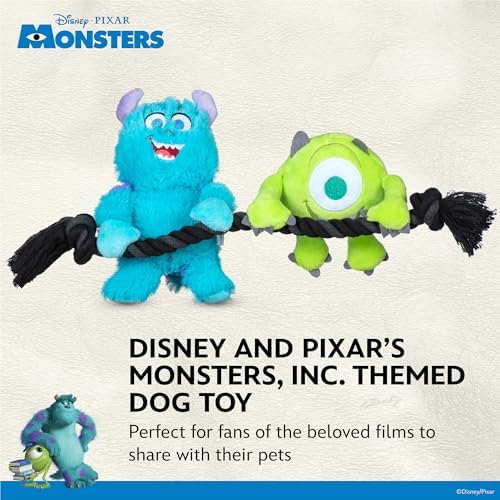 Disney for Pets Pixar Monsters Inc Sulley and Mike Hanging Rope Dog Toy