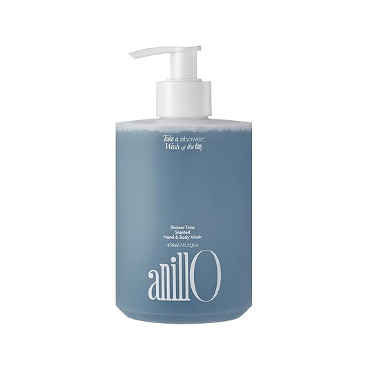 Shower Time Scented Body Wash - Vegan Hand & Body Cleanser with Ceramide & Botanical Oils, Blue Agave Scent, Free from Paraben, Sulfate, Silicone, 15.22 fl.oz