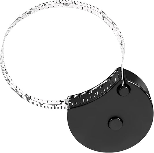 Auto Stand-Out Body Tape Measure, Retractable Waist Body Measurement Tape with Dual Scale, Mini Measuring Tool, Easy Read Window