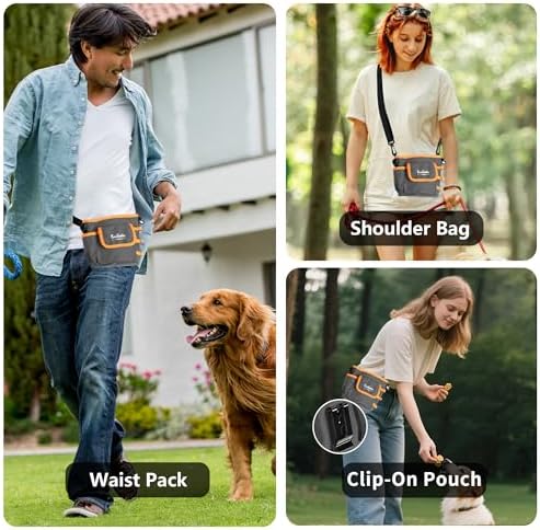 Dog Treat Pouch with Magnetic Closure for Pet Training