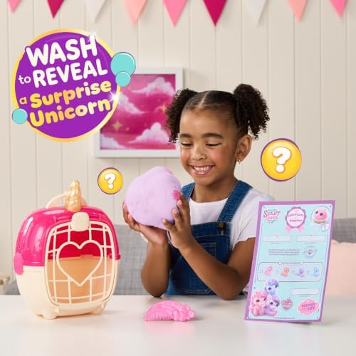 Scruff A Luvs Unicorn Scruffs Plush Toy, Wash to Reveal 1 of 4 Unicorns