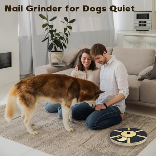 Dog Nail Scratch Pad with Treat Box, Upgraded Rotating Dog Nail Scratch Board with Adjustable Resistance, Interactive Dog Nail File Toy for Paw Scratch Training, Nail Trimmer Alternative