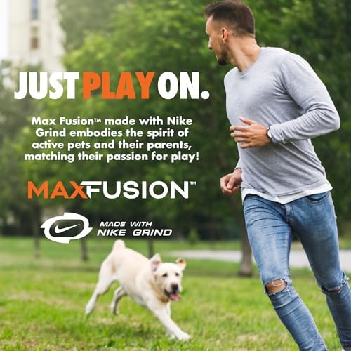 Max Fusion Pop It Dog Toy, Small, Tie Dye, Made with Nike Grind