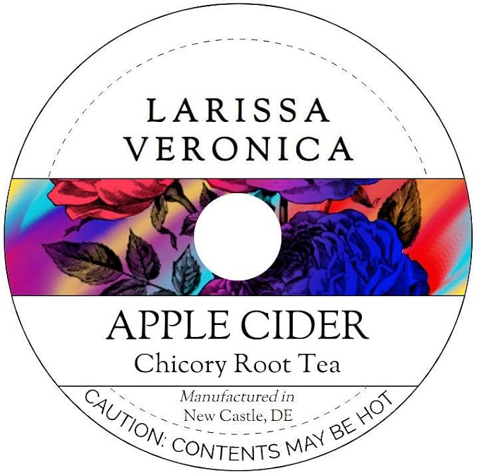 Larissa Veronica Apple Cider Chicory Root Tea (Single Serve K-Cup Pods) (12 pods, Artisanal, Herbal, Unsweetened)
