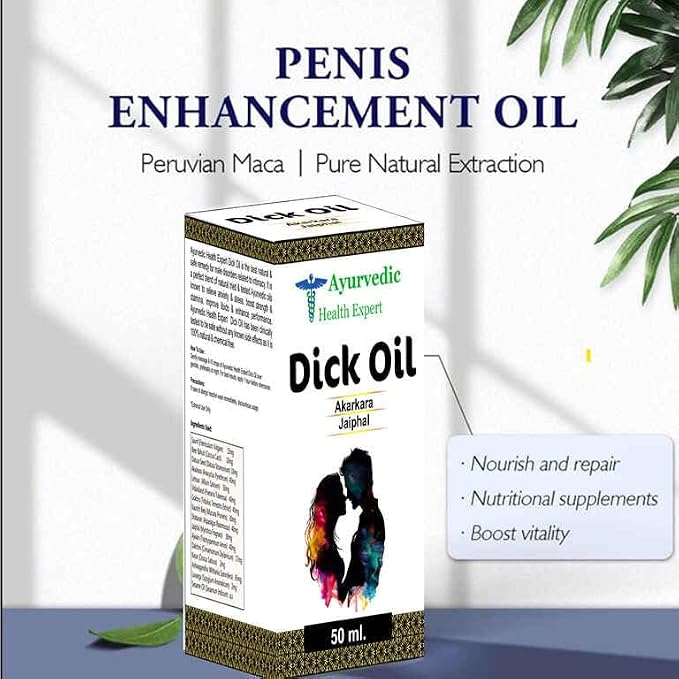 Dick Ayurvedic Sexual Oil – Herbal Aphrodisiac for Energy, Passion & Vitality – Natural Libido Enhancer Sex-Sexual Massage (Oil 50 Ml Pack of 1) 1.6oz