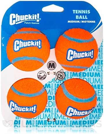 Chuckit! Dog Tennis Ball Dog Toy, (2.5 Inch Diameter) for Dogs 20-60 lbs, Medium (Pack of 48)